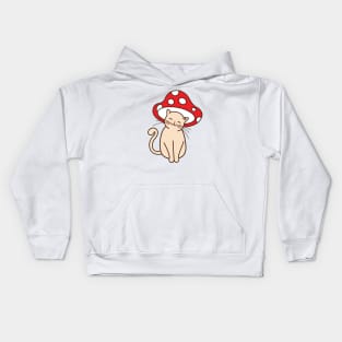 Cat Mushroom Kids Hoodie